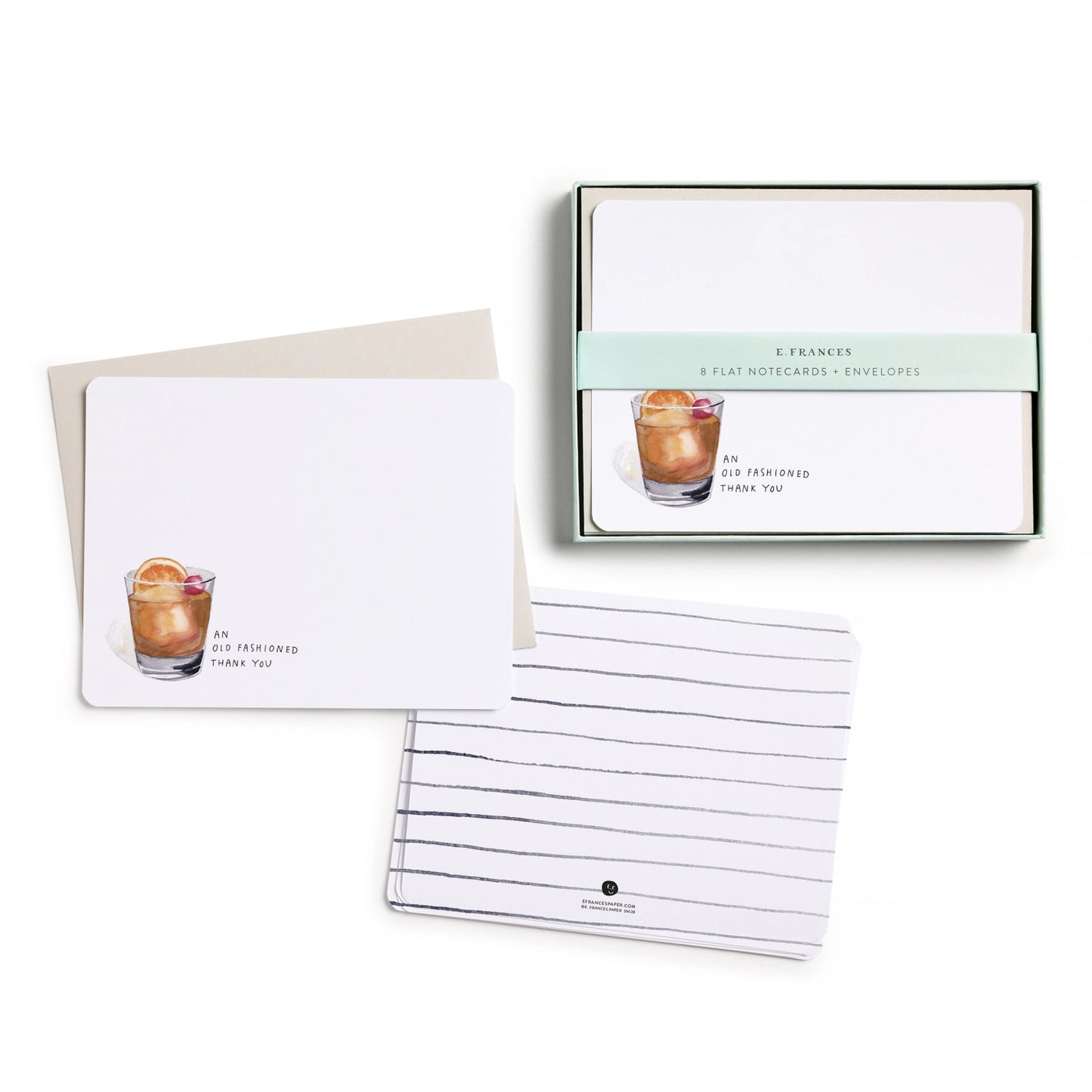 Old Fashioned Thank You Notecards (Set of 8)