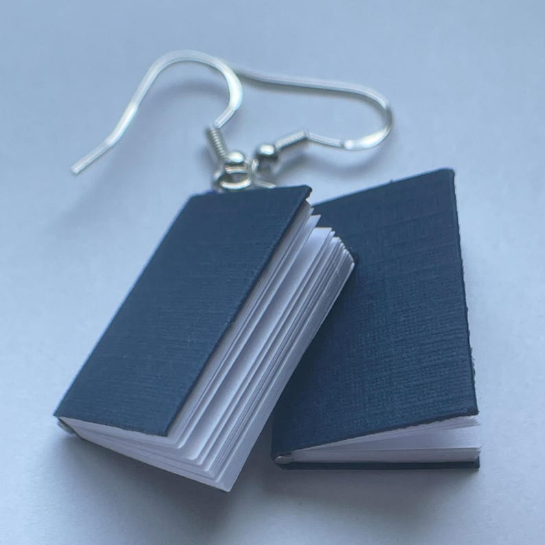 Mini Book Earrings by Sageware Fashion
