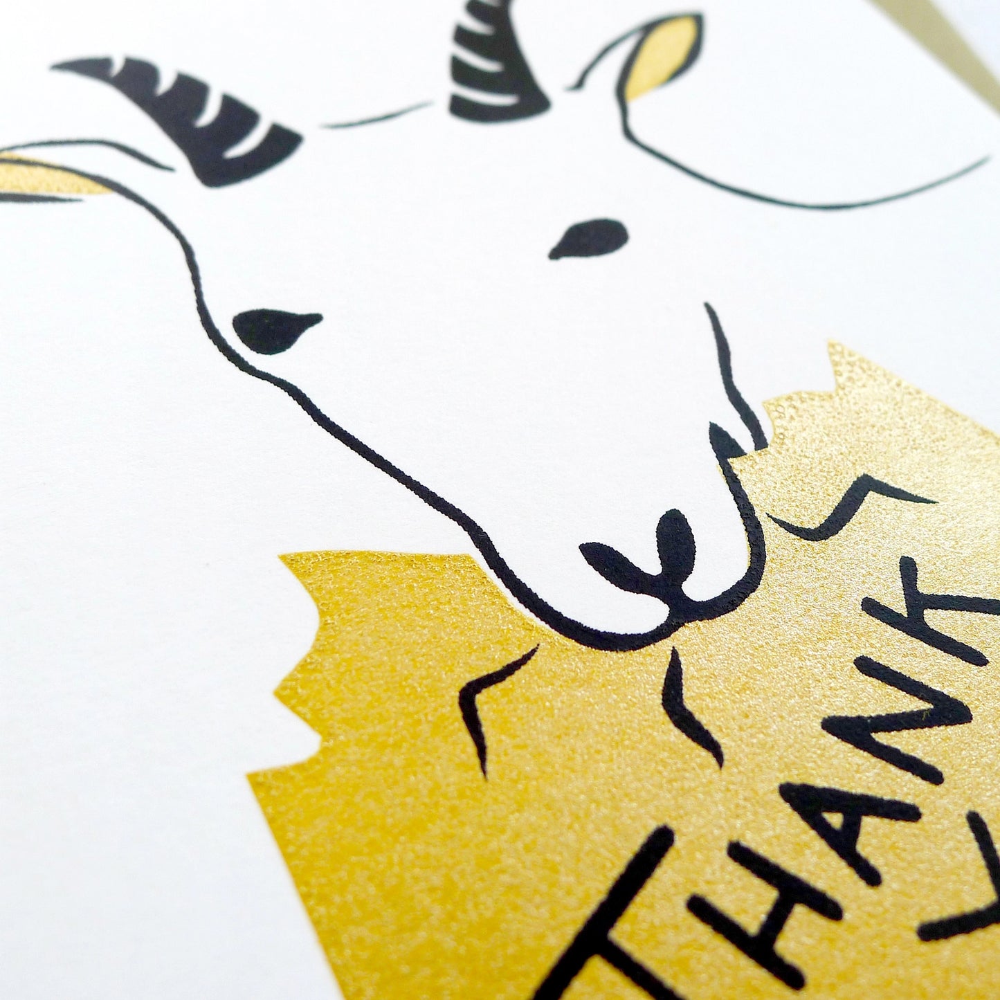 Goat Thank You Card