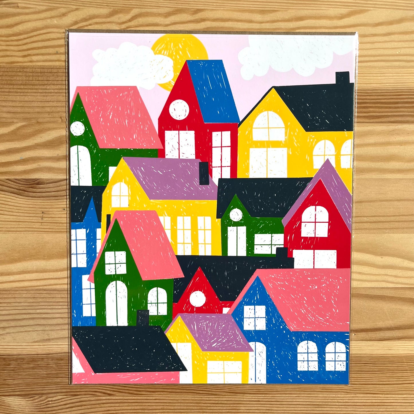 Colorful Houses Art Print