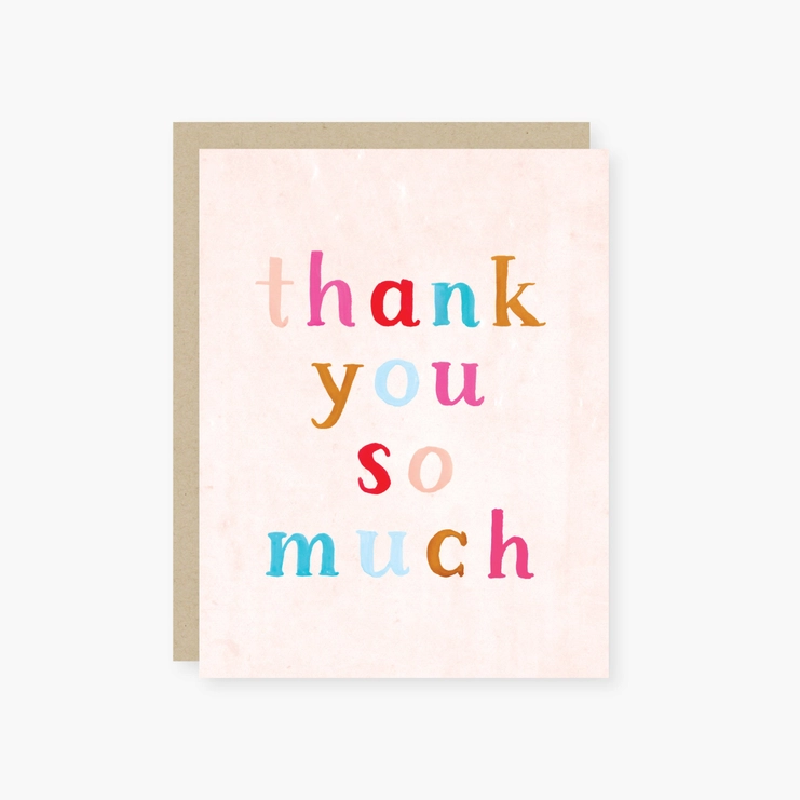 Thank You So Much Rainbow (Single Card)