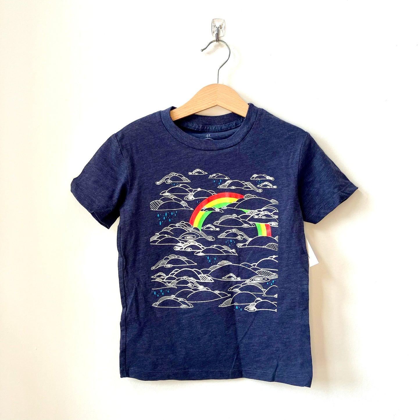 Kids T-Shirt - Clouds and Rainbow