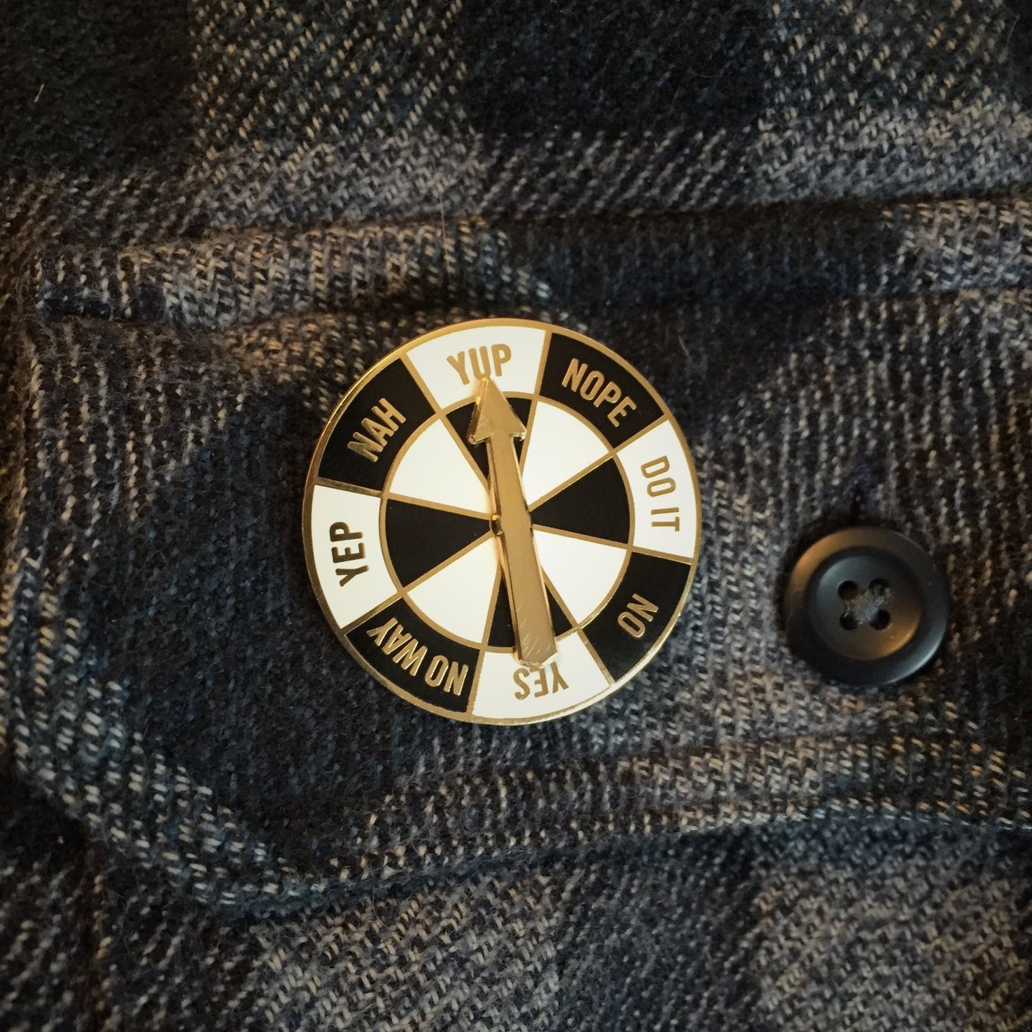 Enamel Pin - The Decision Maker