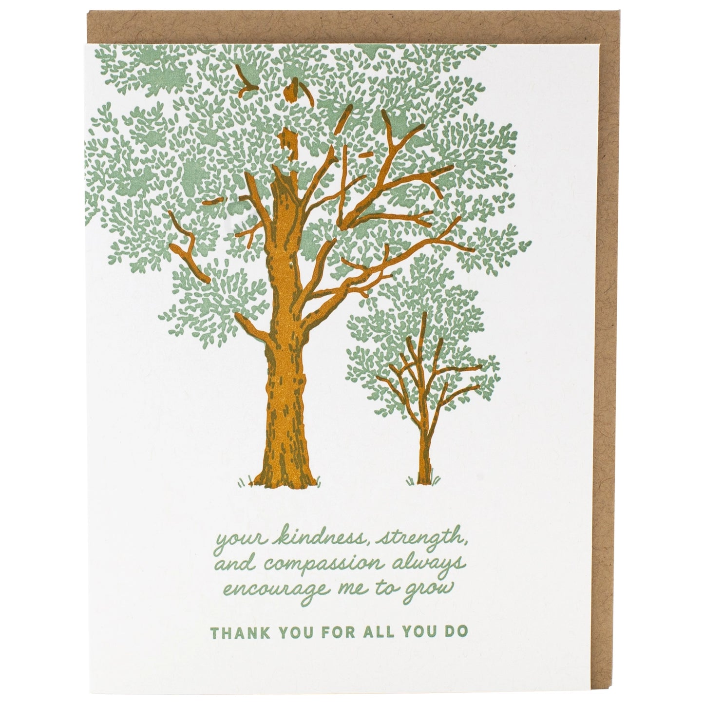 Tree Caregiver Thank You Card