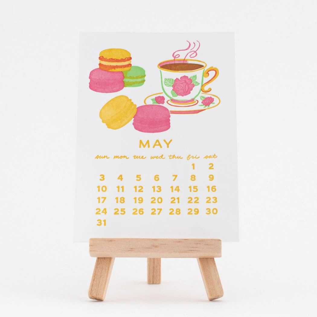 2026 Mini Easel Desk Calendar - Sweet Treats