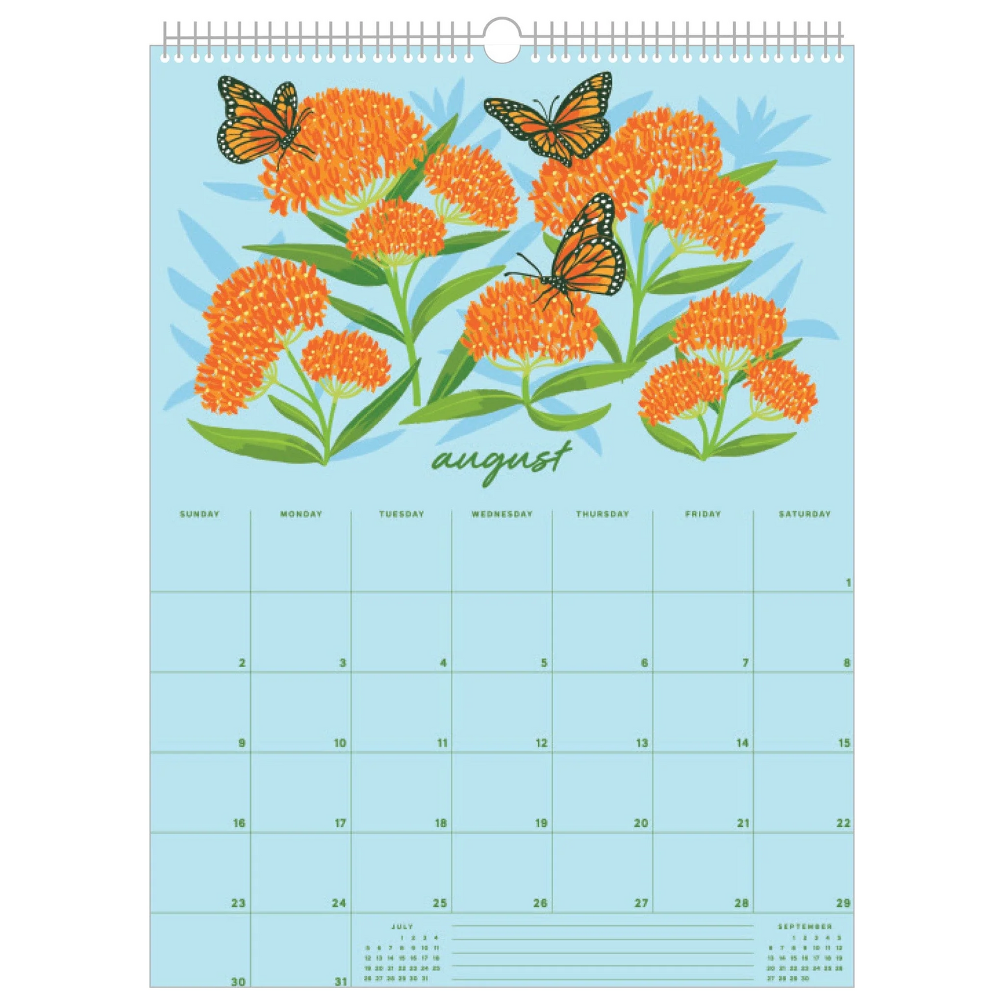 2026 Wall Calendar - Wildflowers