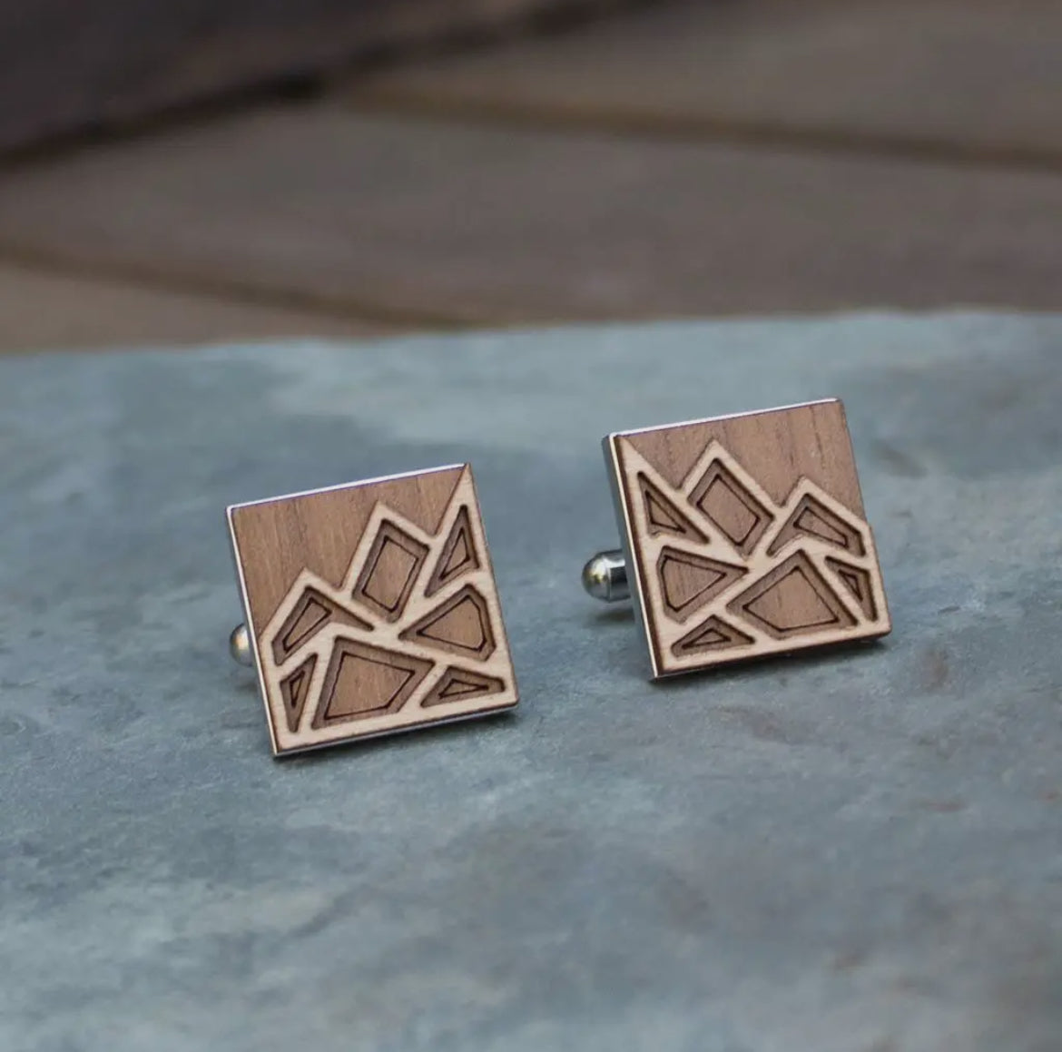 Cuff links - Mountains