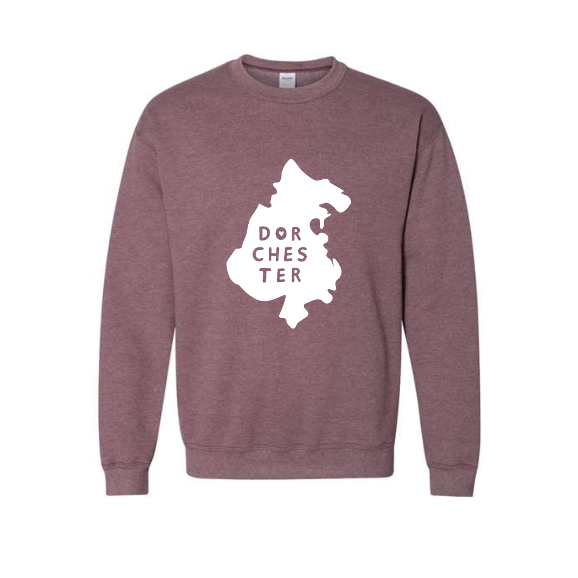 Dorchester Map Sweatshirt - Maroon