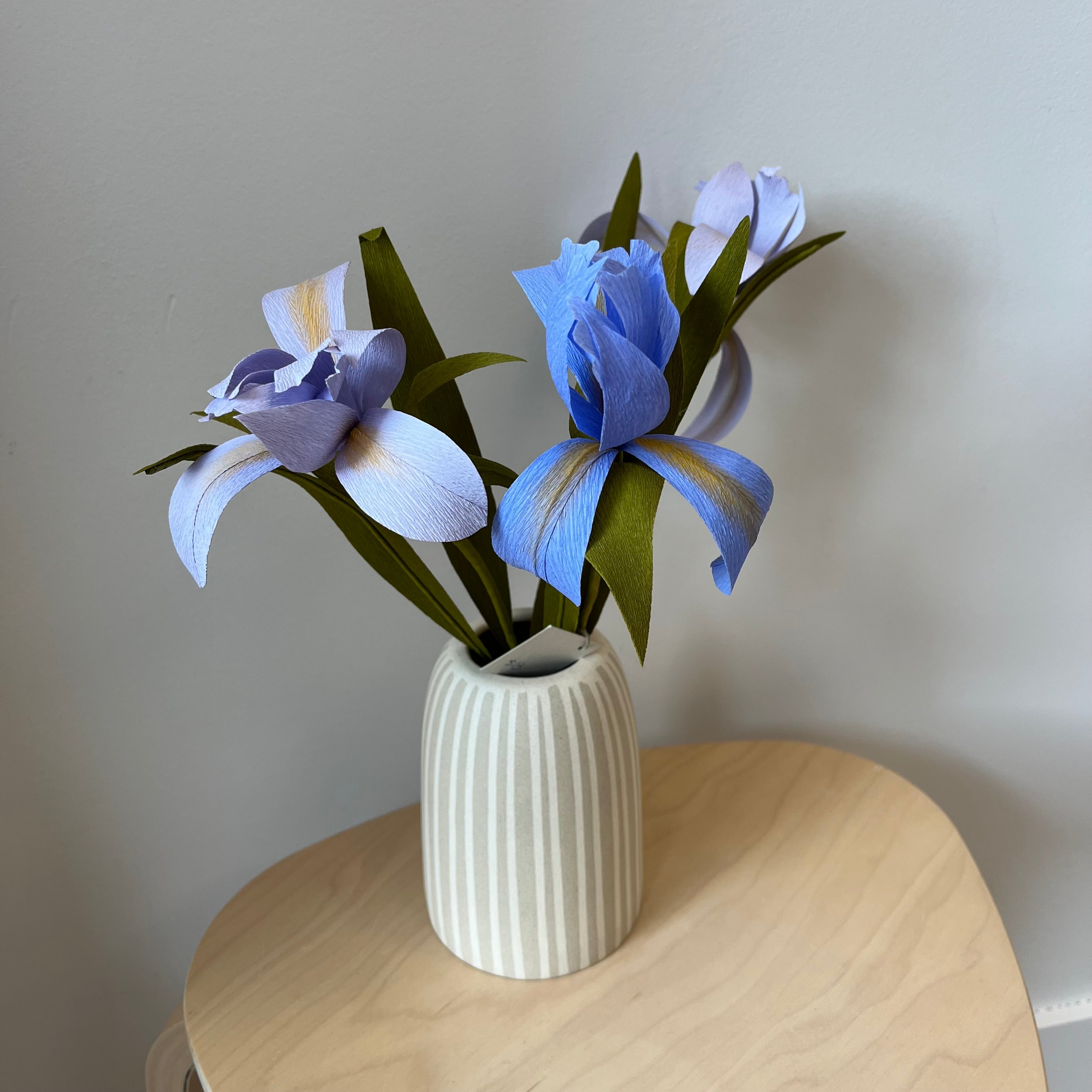 Crepe Paper Iris Flower The Local Hand