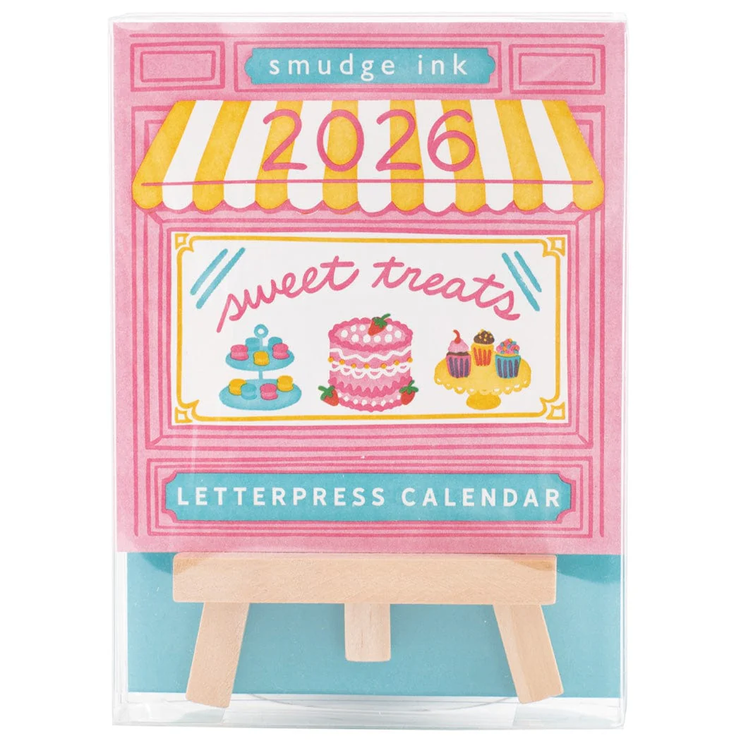 2026 Mini Easel Desk Calendar - Sweet Treats