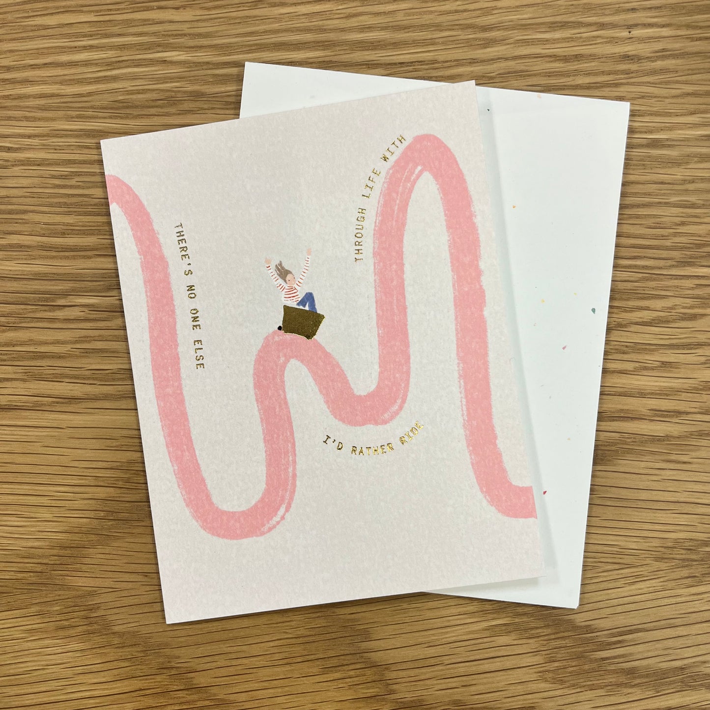 Ride through Life Rollercoaster Card