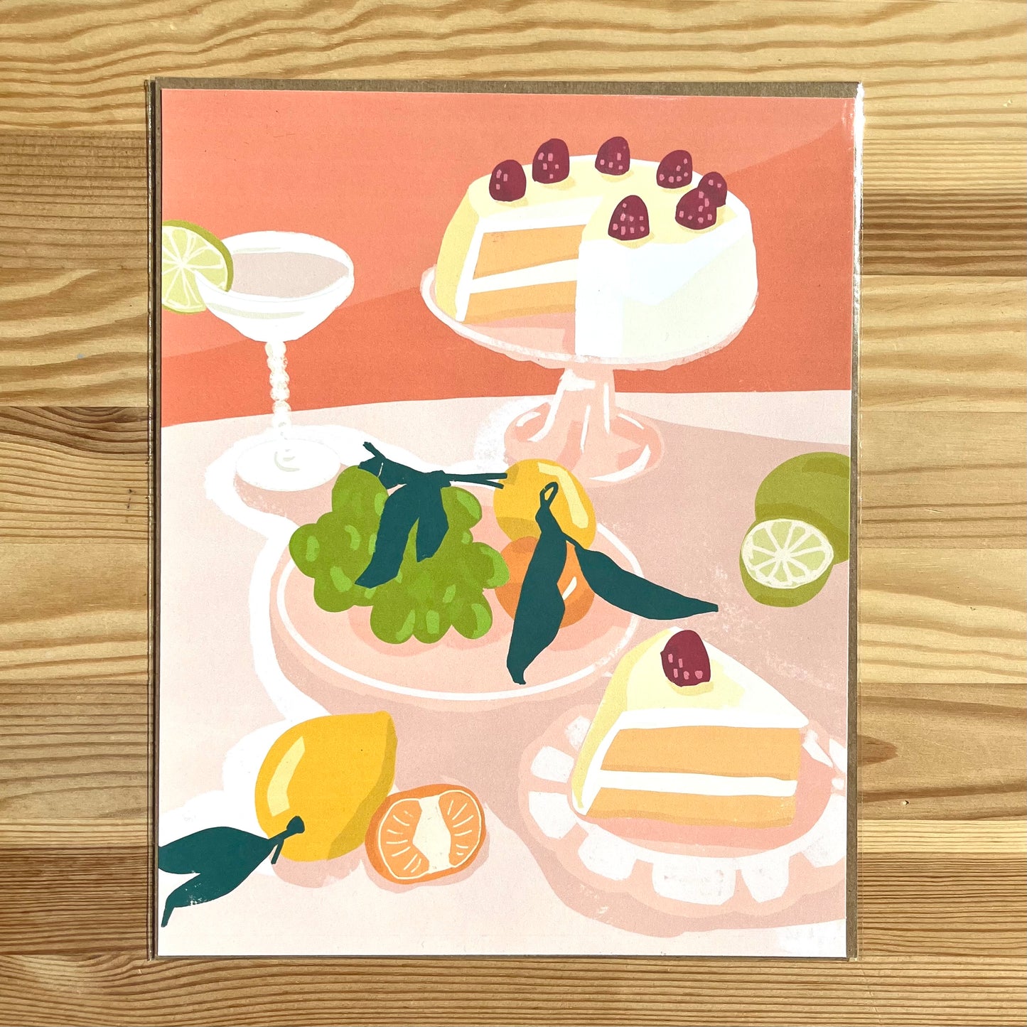 Cake and Citrus Art Print
