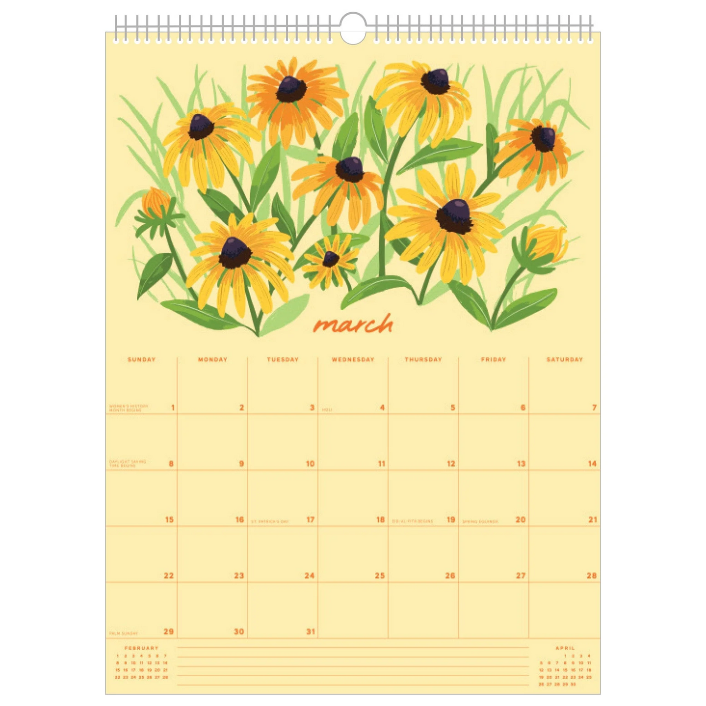 2026 Wall Calendar - Wildflowers