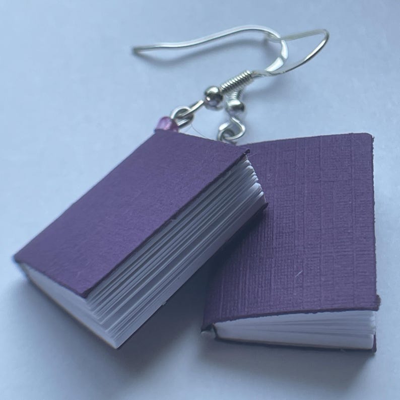 Mini Book Earrings by Sageware Fashion