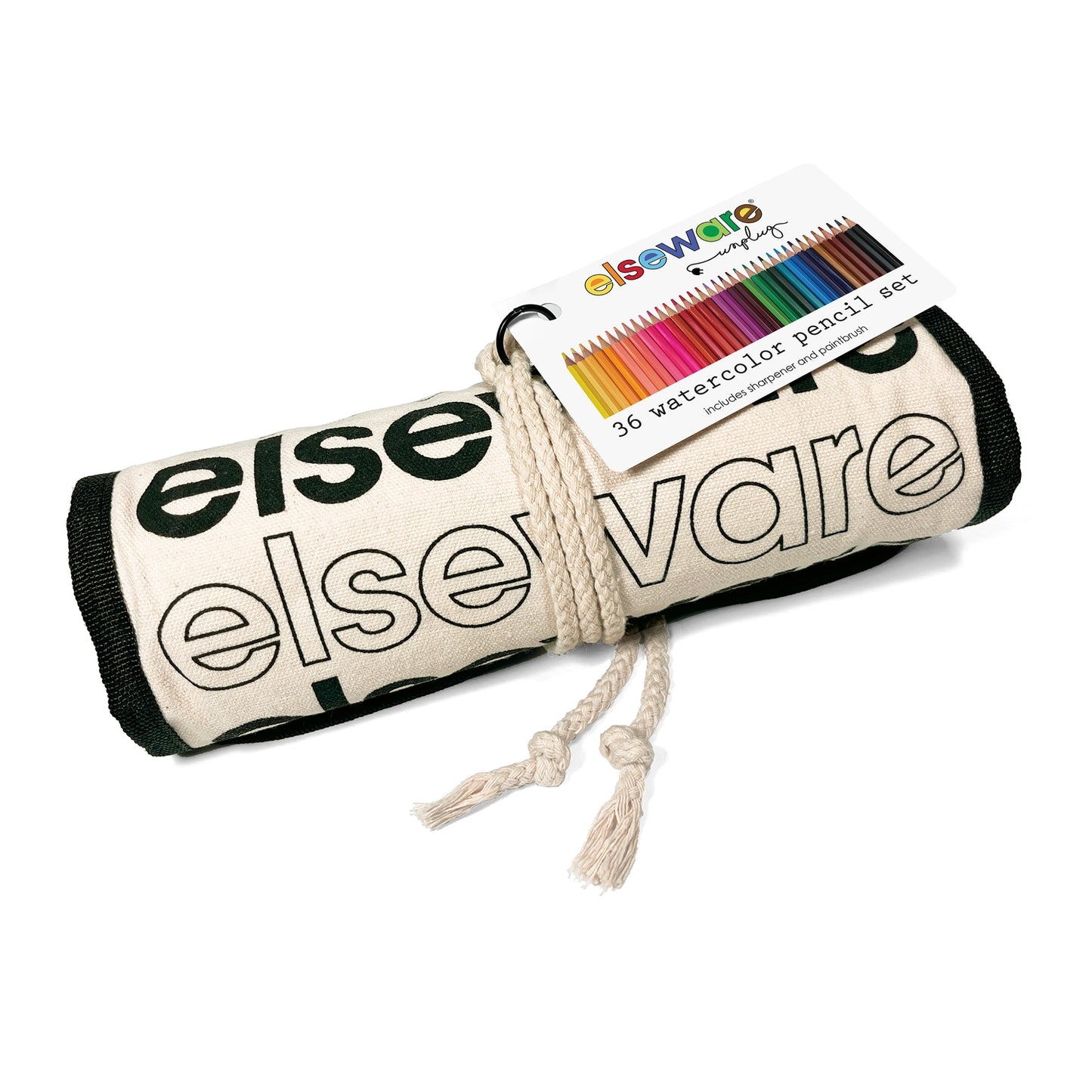 Watercolor Pencils Set with Canvas Wrap