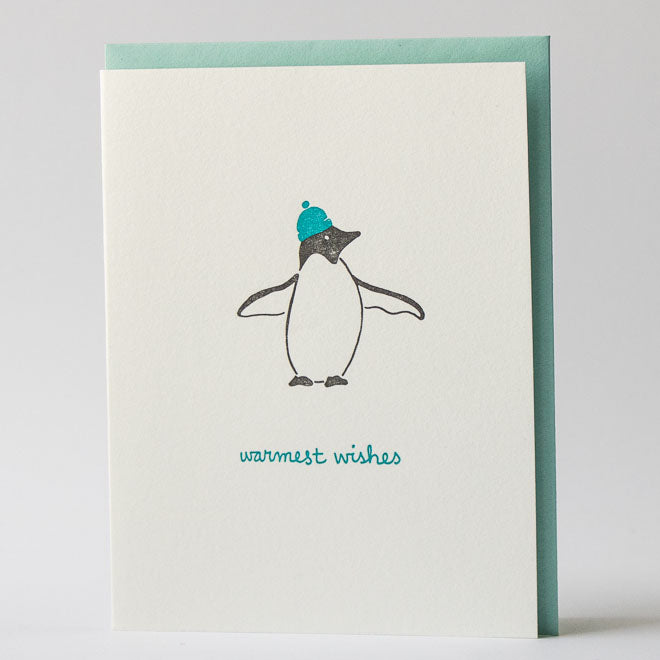 Holiday Card - Warmest Wishes (Penguin)