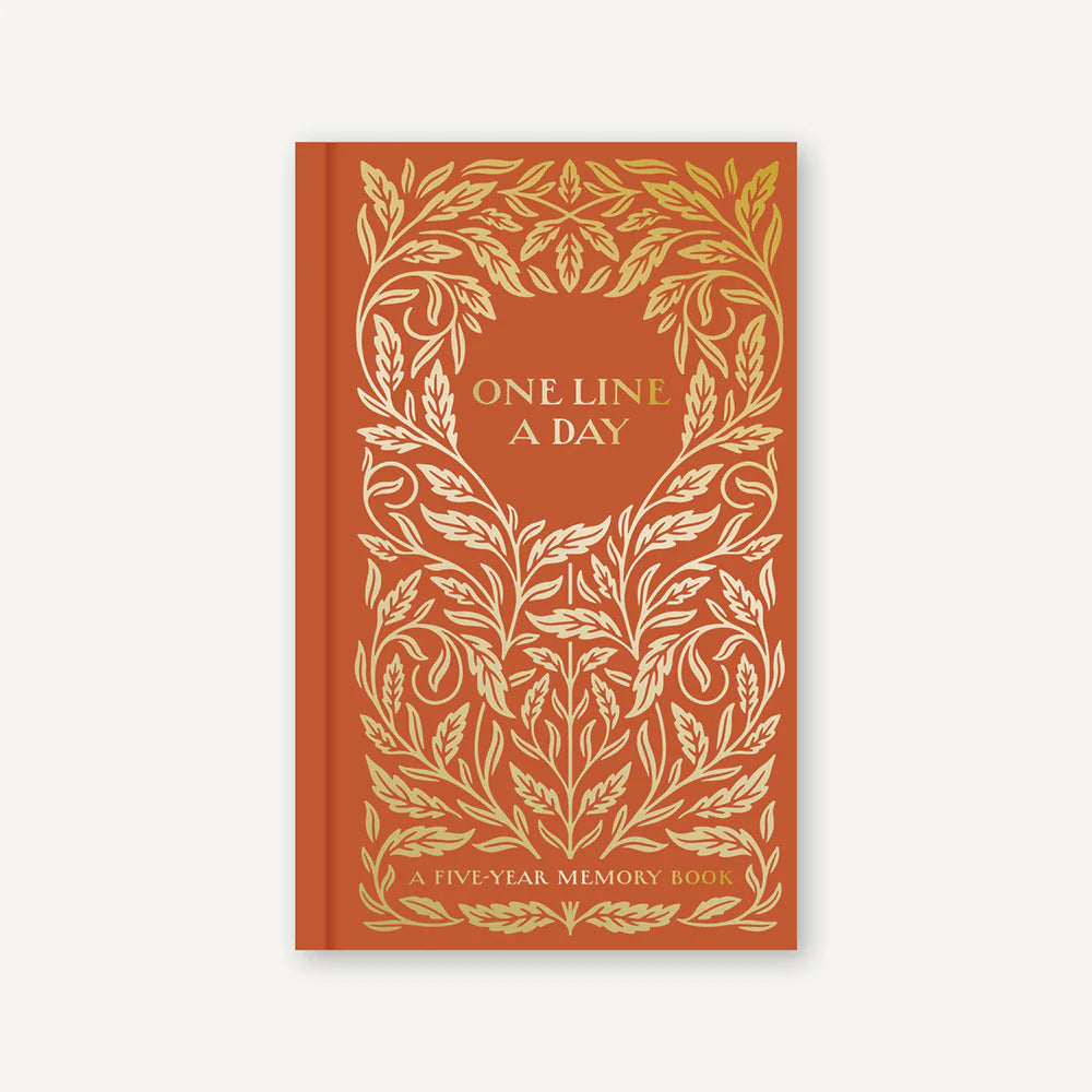 One Line A Day: A Five-Year Memory Book (Orange Gilded)