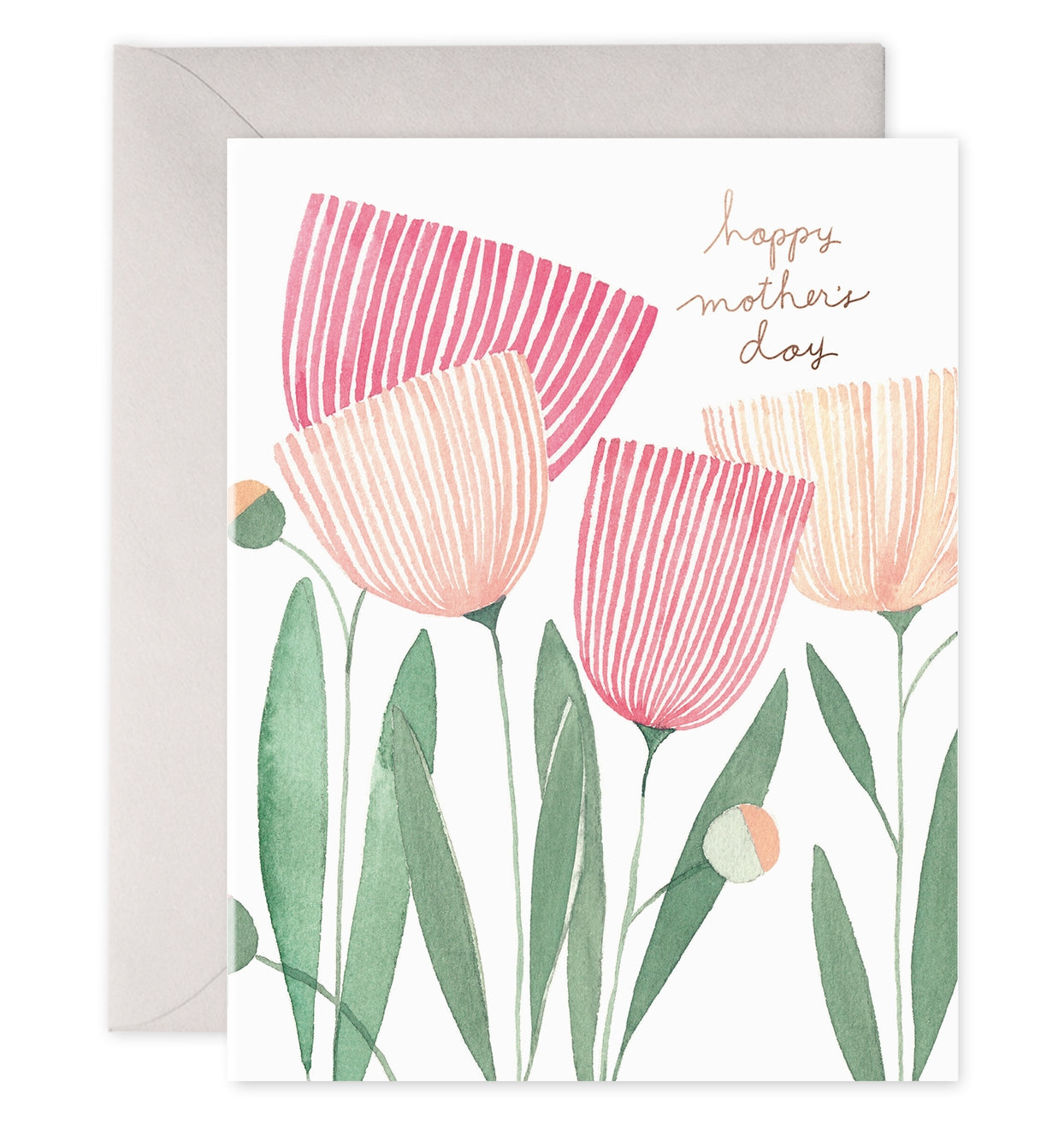 Happy Mothers Day Card with Tulips