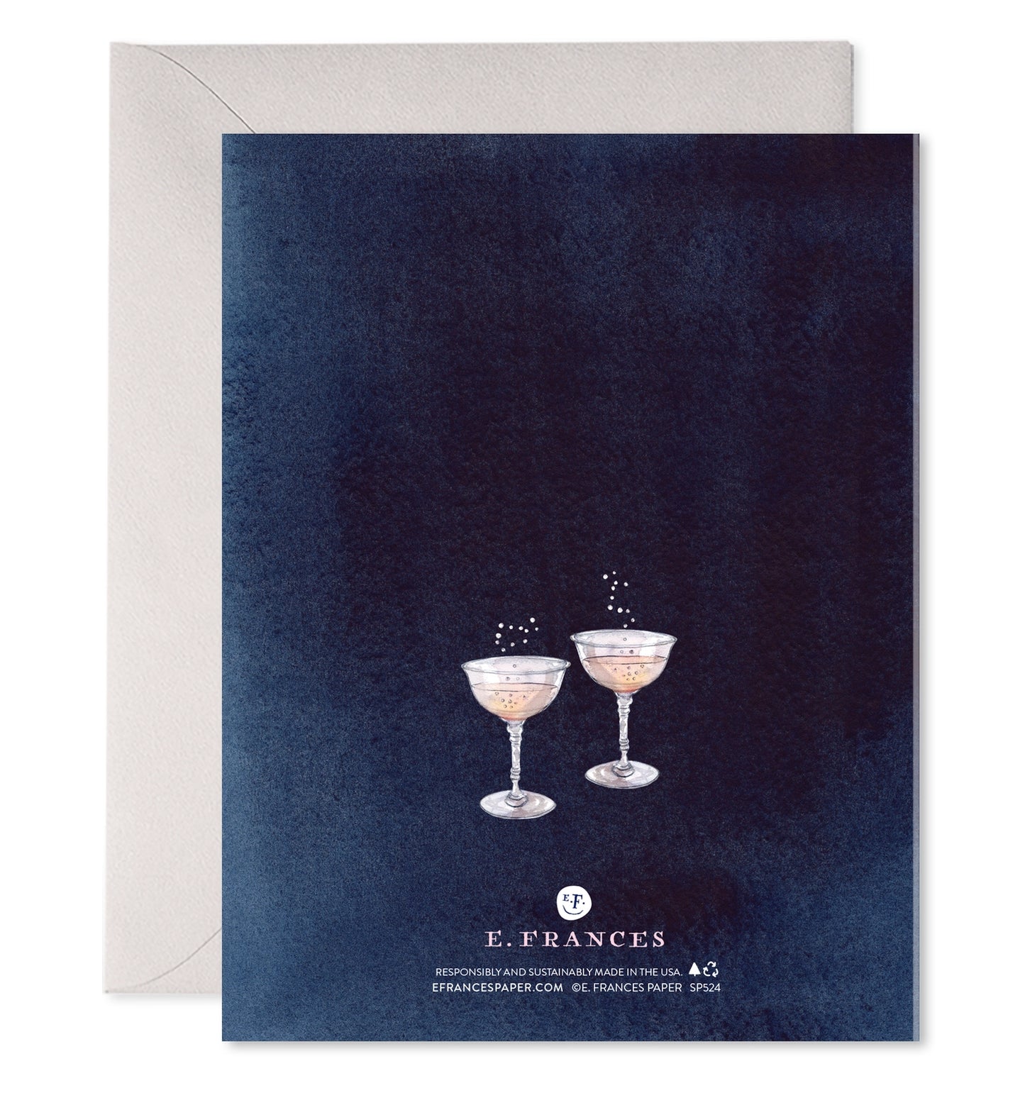 Flying Cork Champagne Congratulations Card