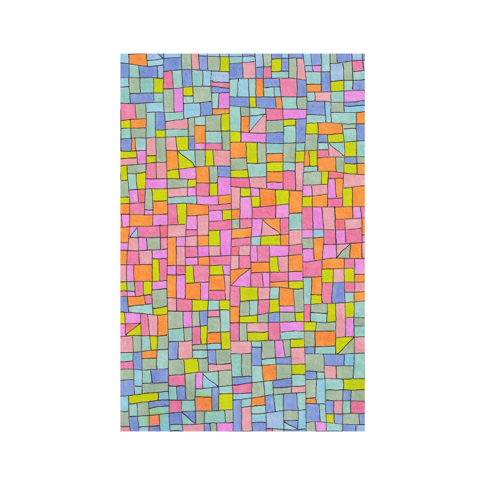 Rainbow Stained Glass Postcard