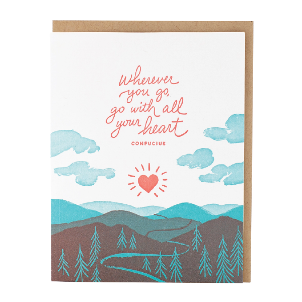 Wherever You Go Confucious Graduation Card