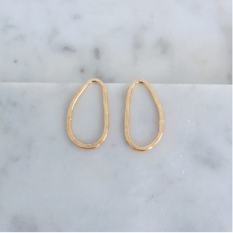 Organic Oval Studs