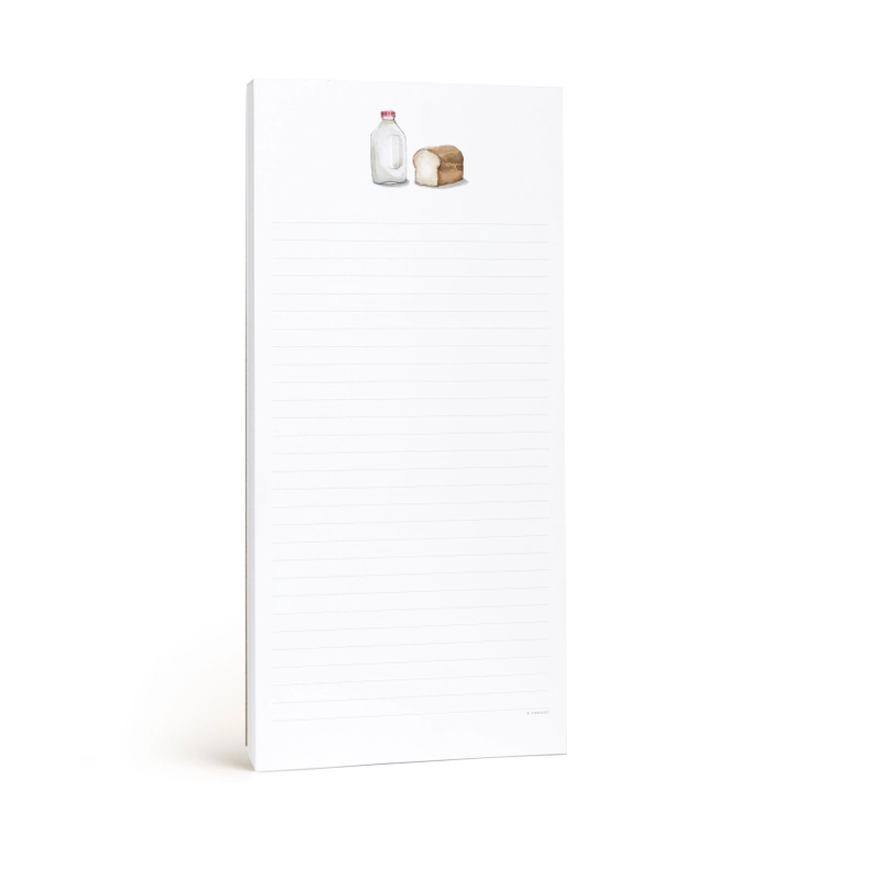 Milk and Bread Grocery Notepad