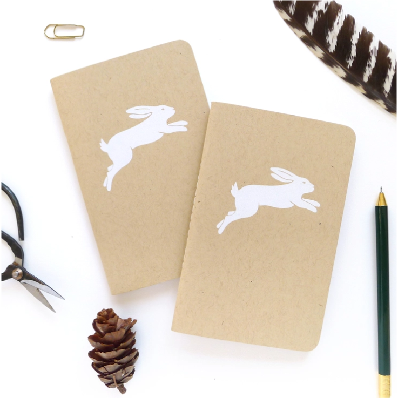 White Rabbit Pocket Jotter Rabbit
