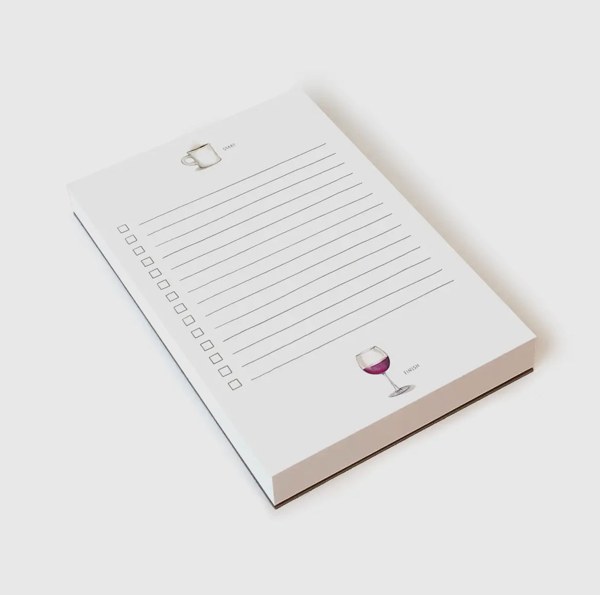 Start and Finish (Coffee and Wine) Notepad
