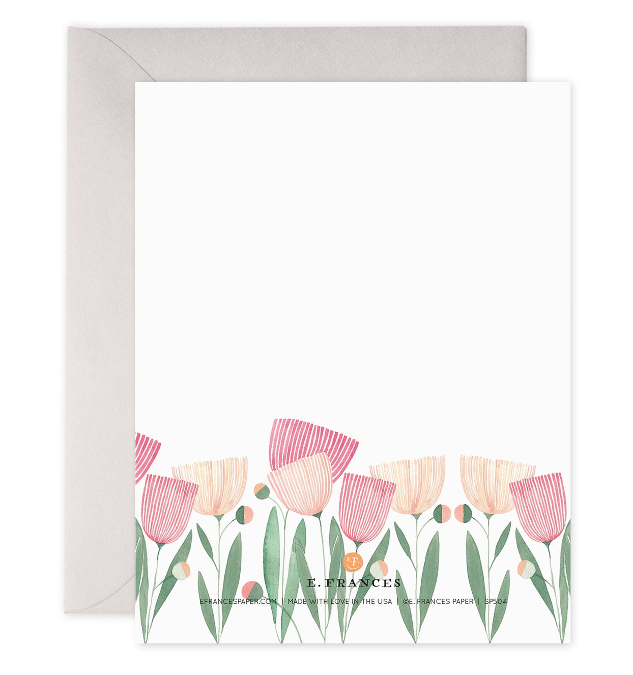 Happy Mothers Day Card with Tulips