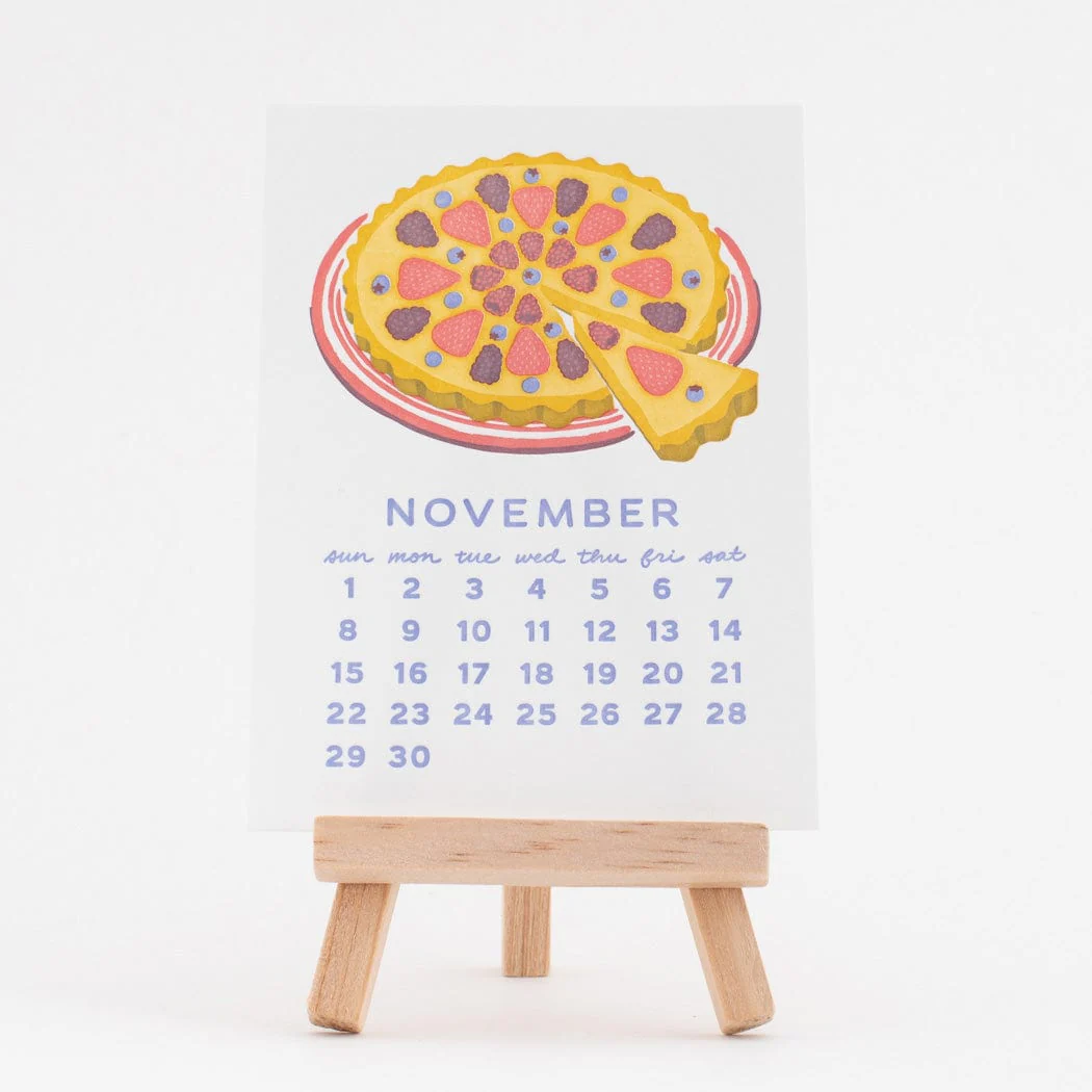 2026 Mini Easel Desk Calendar - Sweet Treats