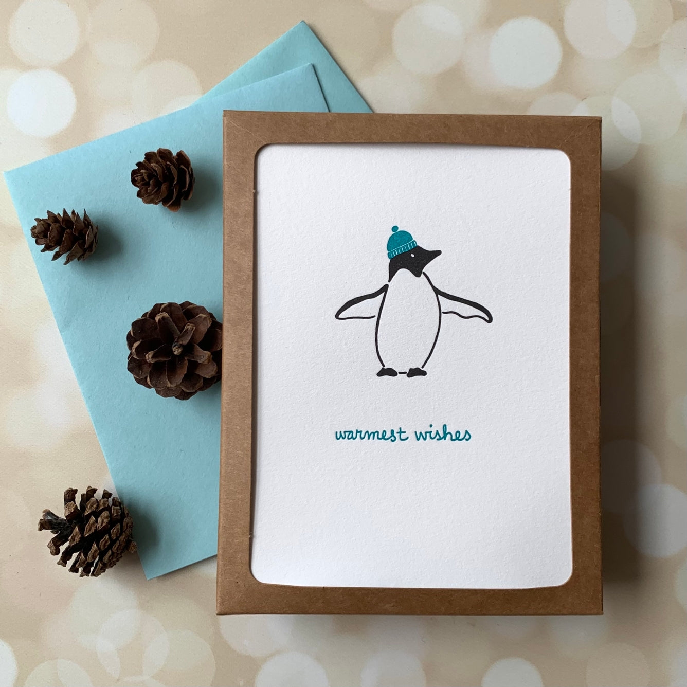 Holiday Notecards - Warmest Wishes Penguin (Set of 6)