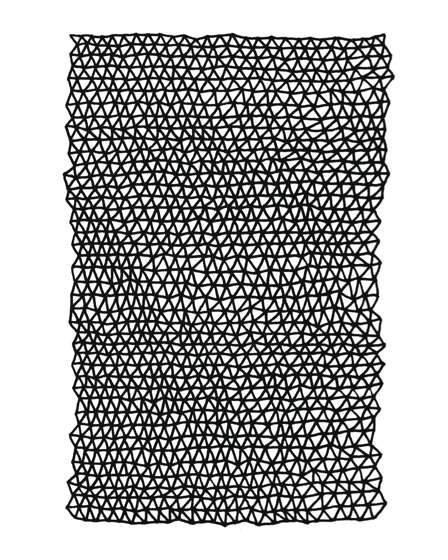 Black Triangles Art Print (0908)