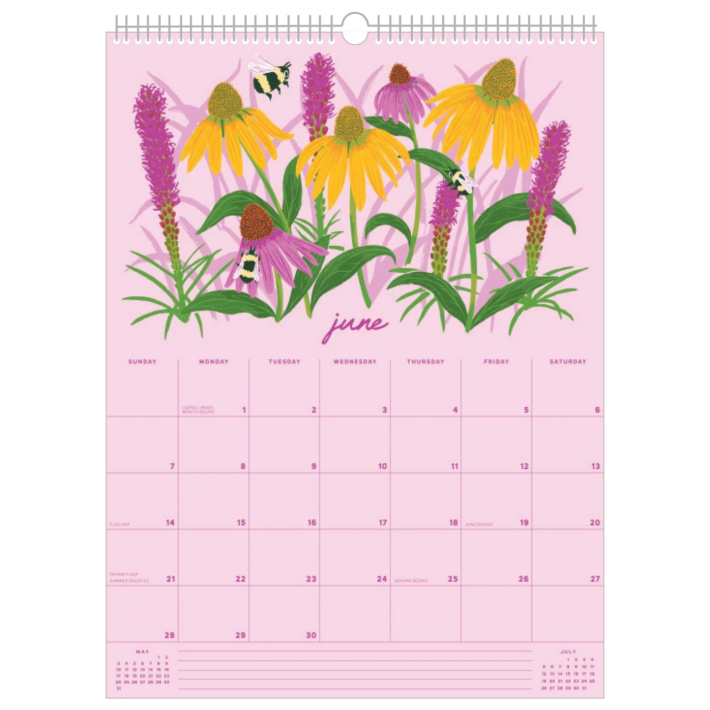 2026 Wall Calendar - Wildflowers