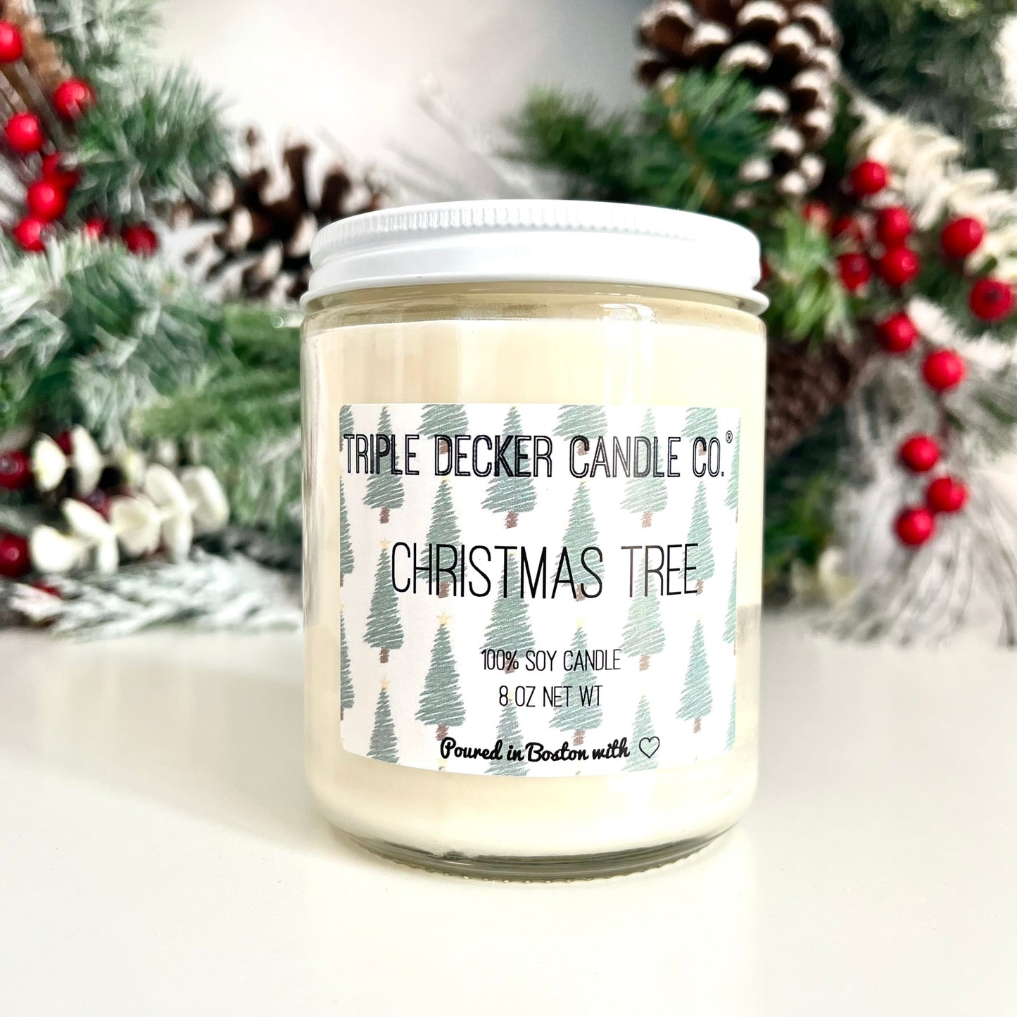 Christmas Tree Triple Decker Candle