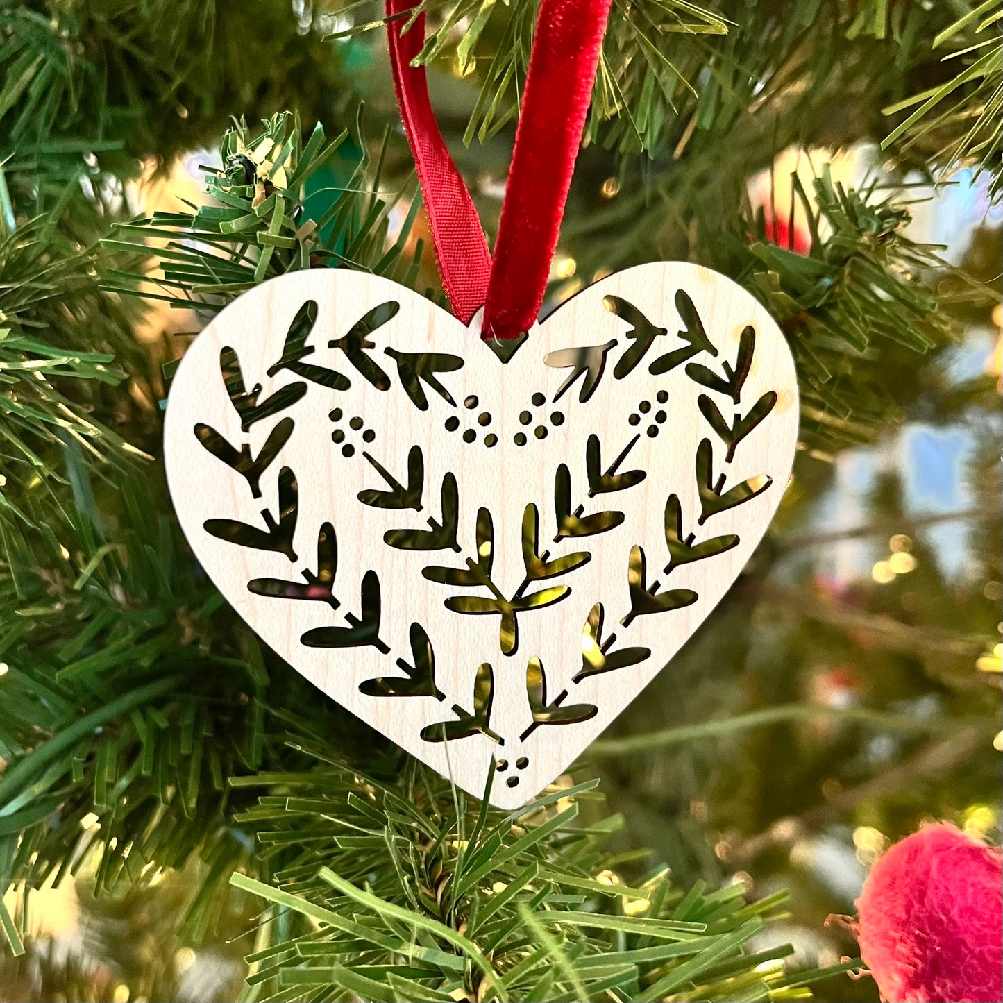 Wooden Heart Ornament