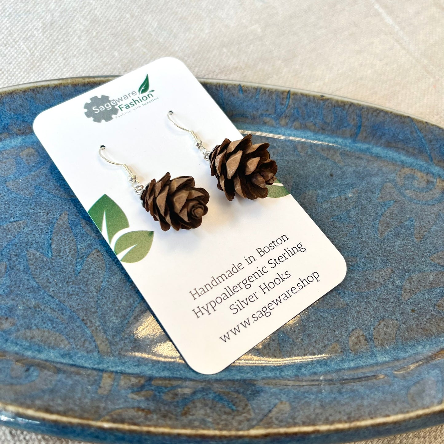 Pine Cone Earrings