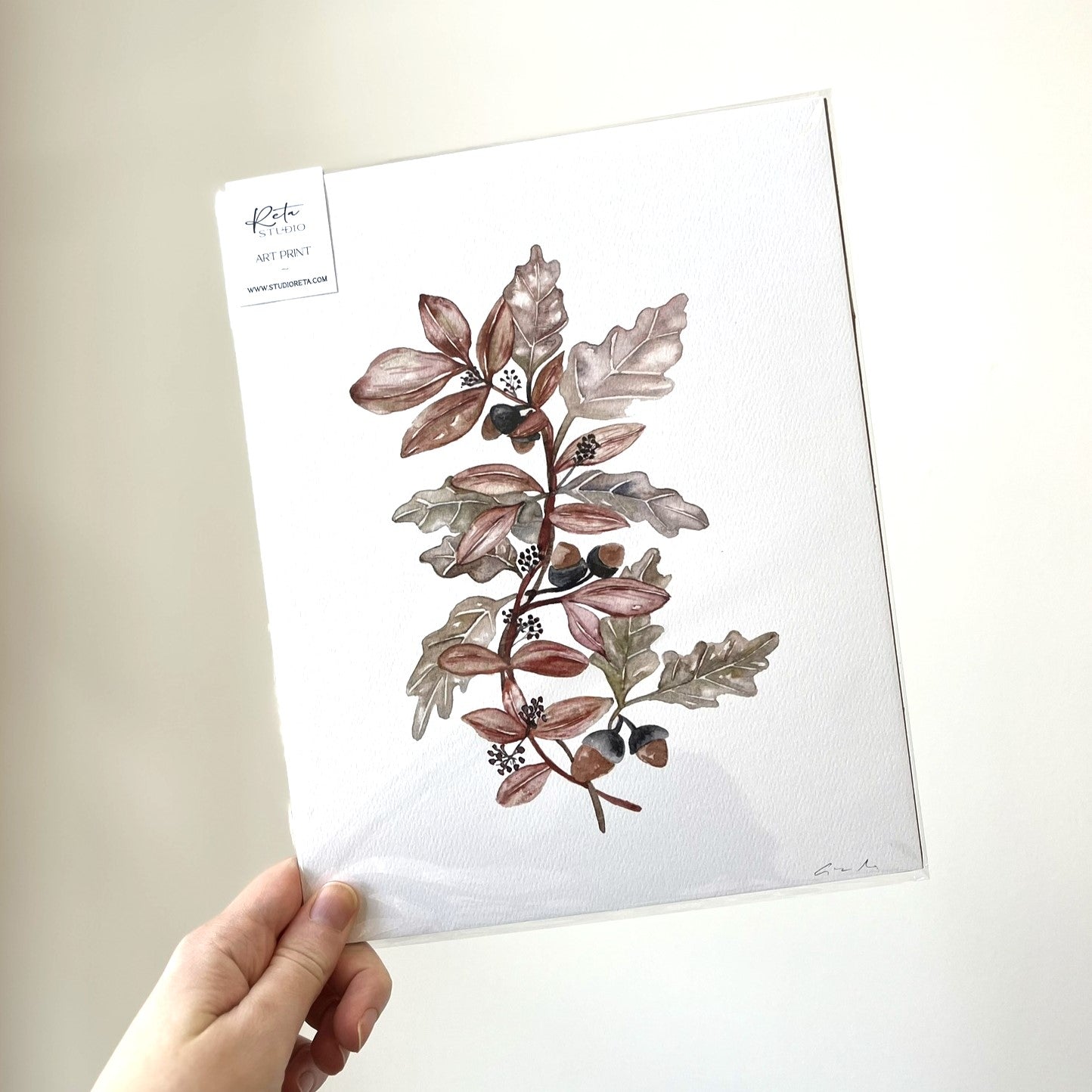 Fall Leaves Branch Art Print