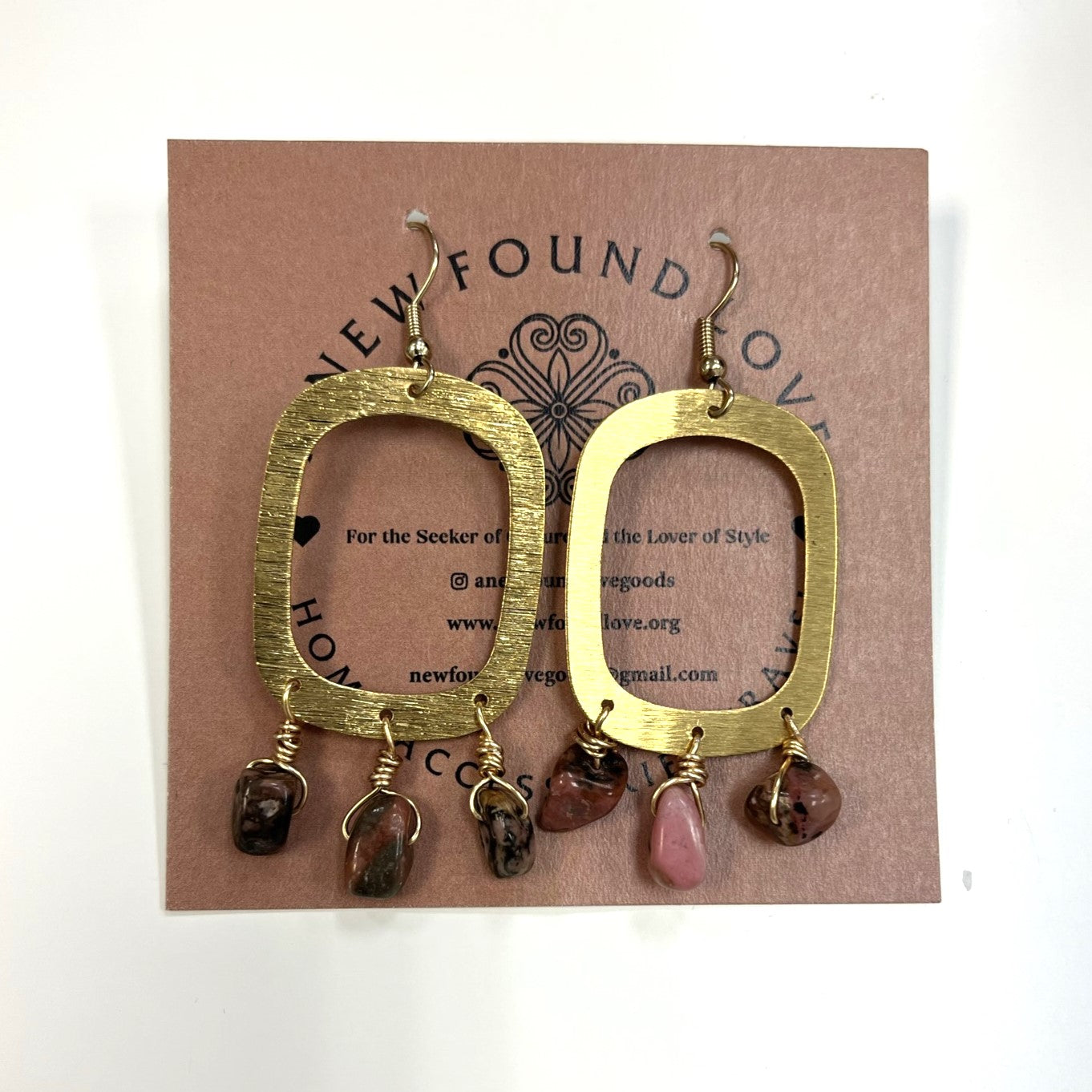 Chandelier Gemstone Earrings