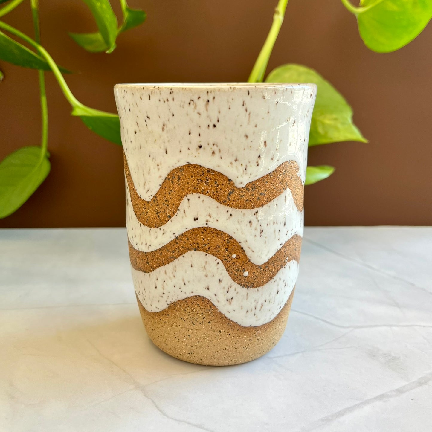 White Wave Tumbler