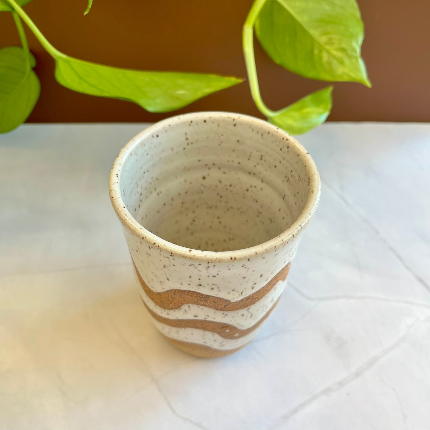 White Wave Tumbler