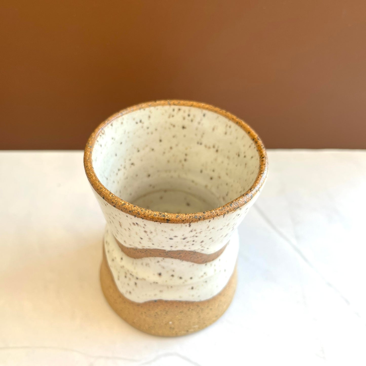 White Wave Bud Vase
