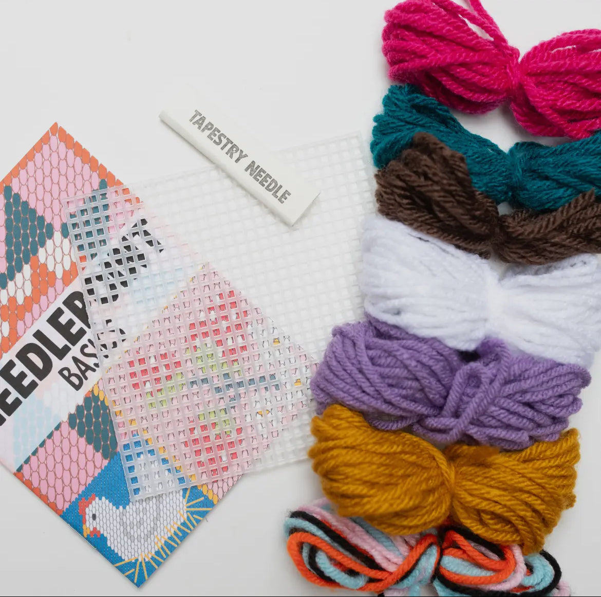 White Cat Needlepoint Kit