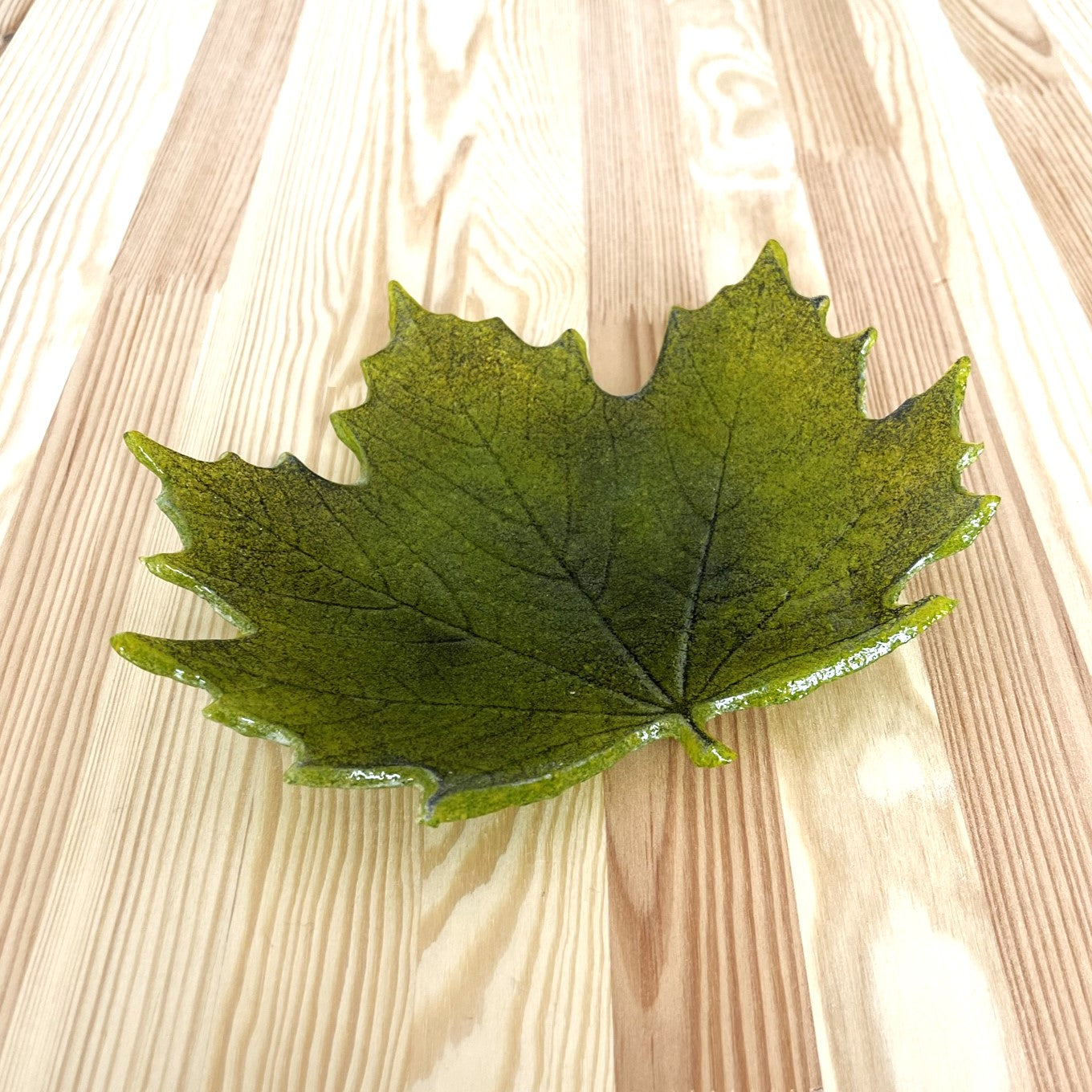 Maple Leaf Glass Plate
