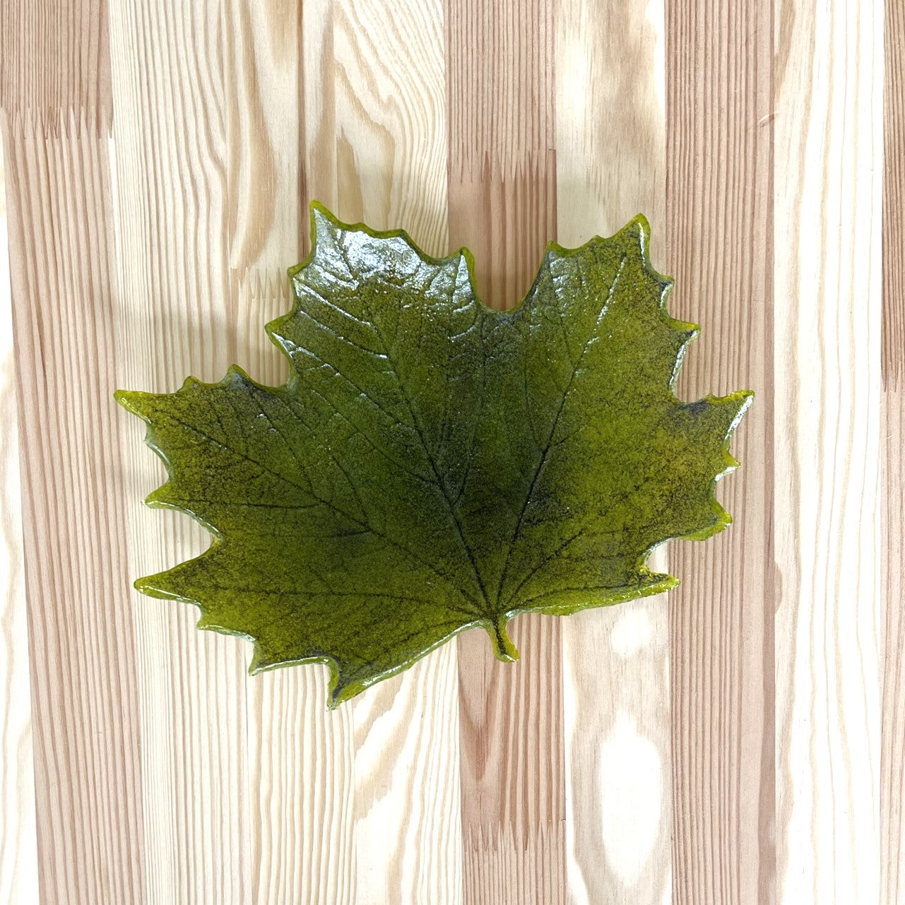 Maple Leaf Glass Plate