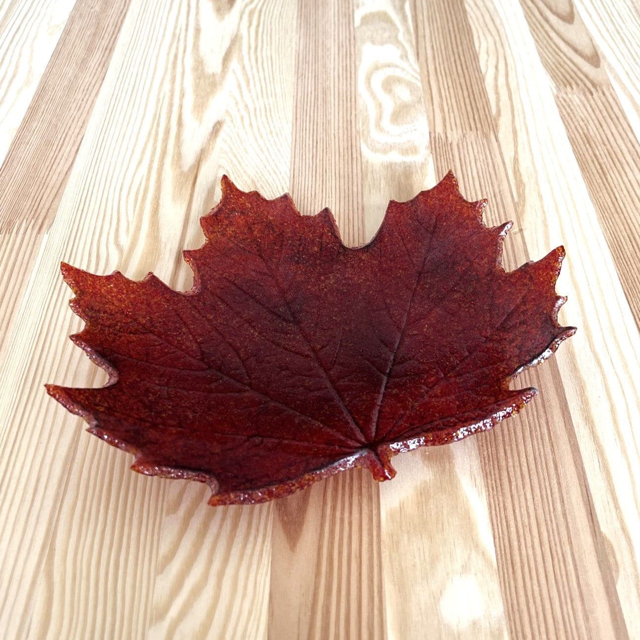 Maple Leaf Glass Plate