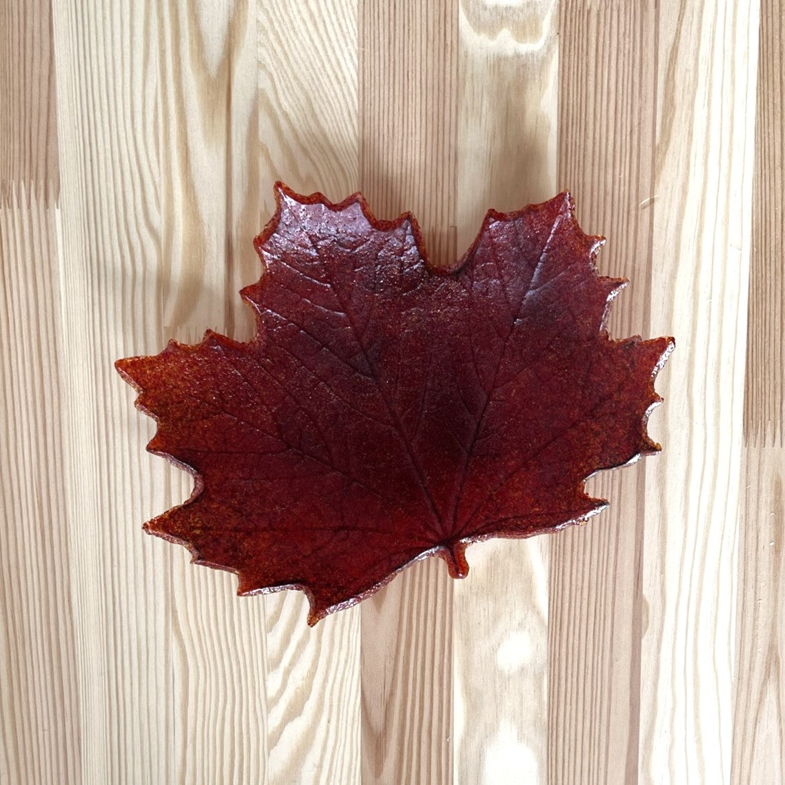 Maple Leaf Glass Plate