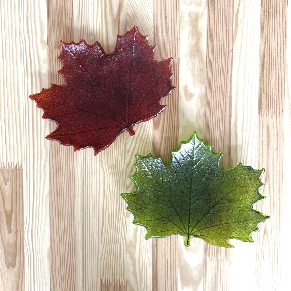 Maple Leaf Glass Plate