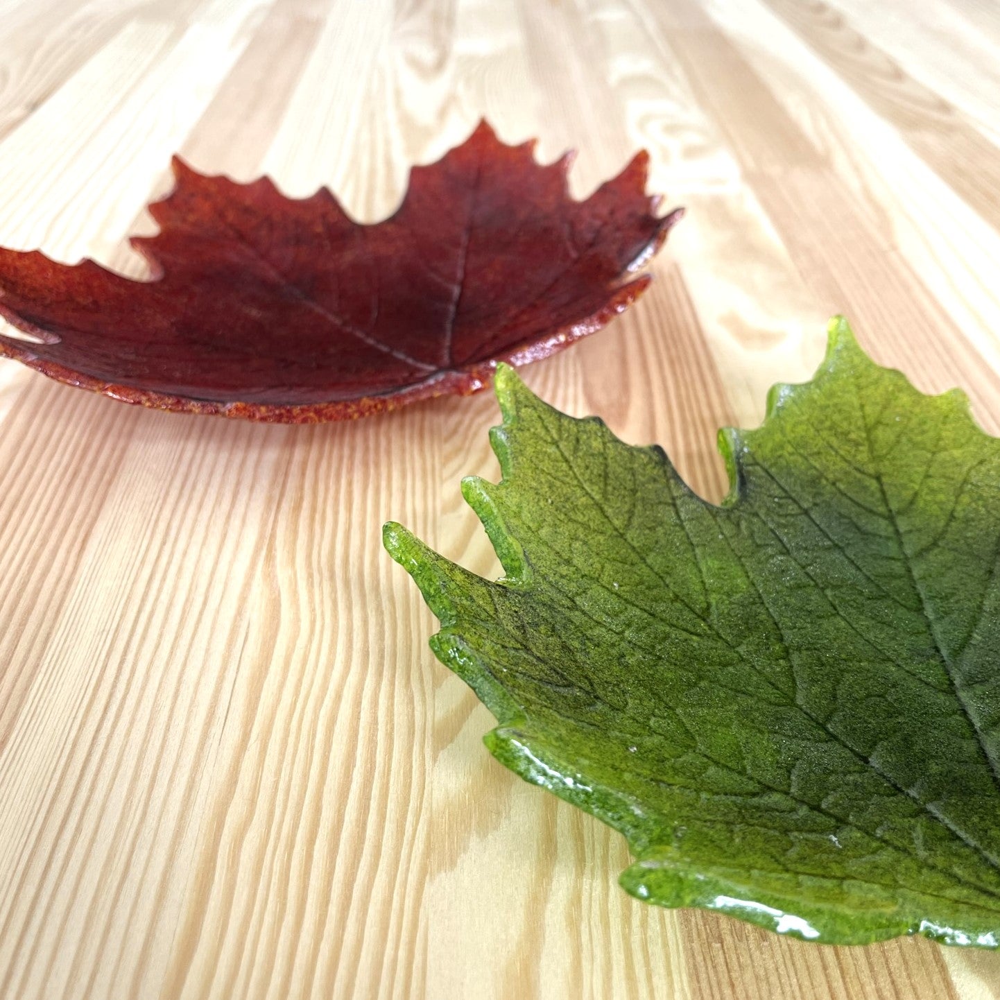 Maple Leaf Glass Plate