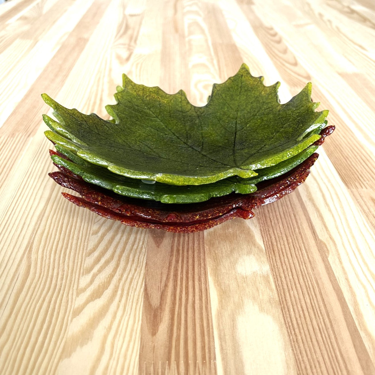 Maple Leaf Glass Plate